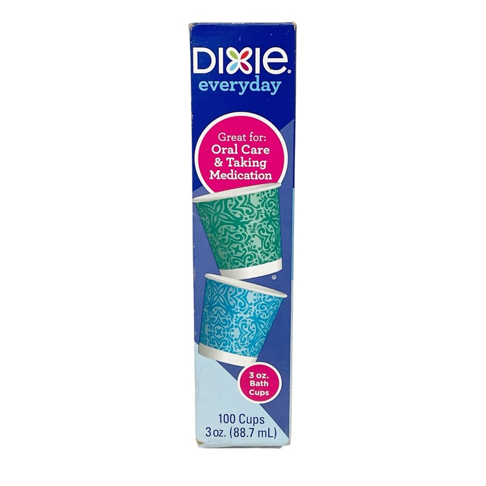 Dixie Bath Cups 3oz‎ 100 ct New Damaged Box Oral Care